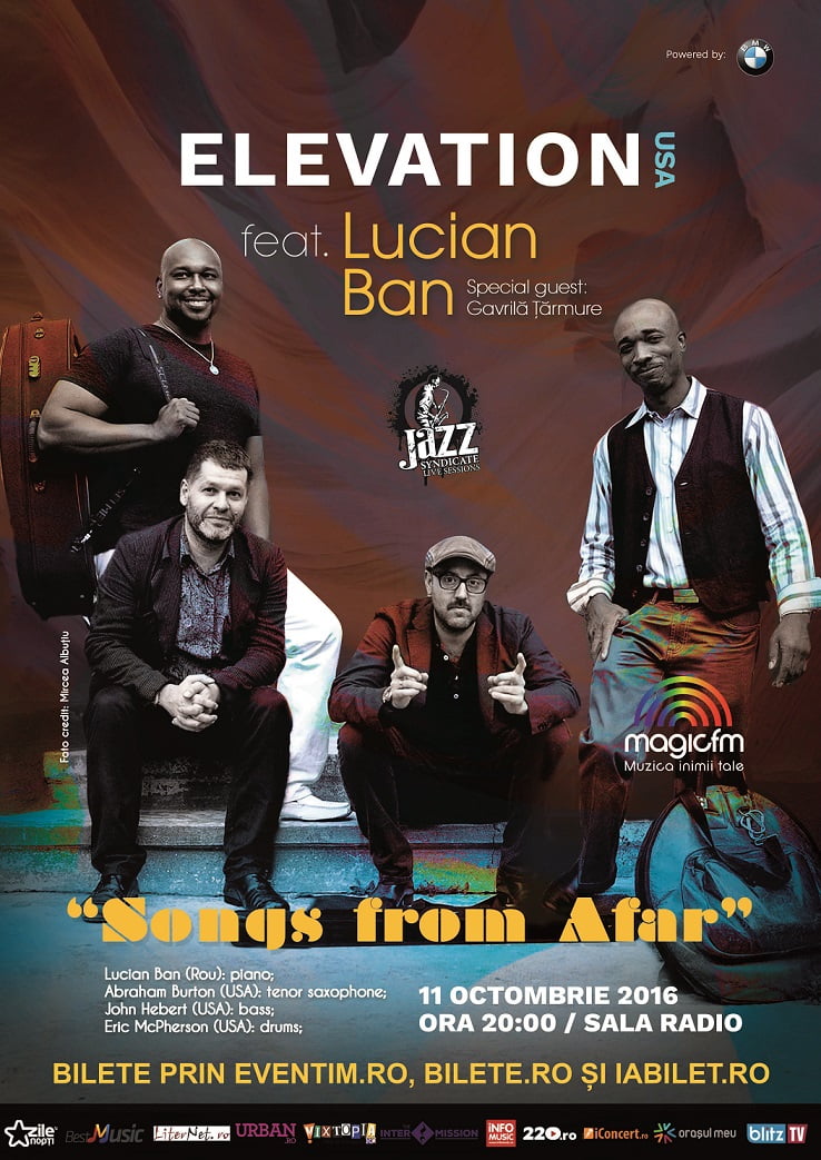 Modificare program concert ELEVATION feat. Lucian Ban: “Songs from Afar”