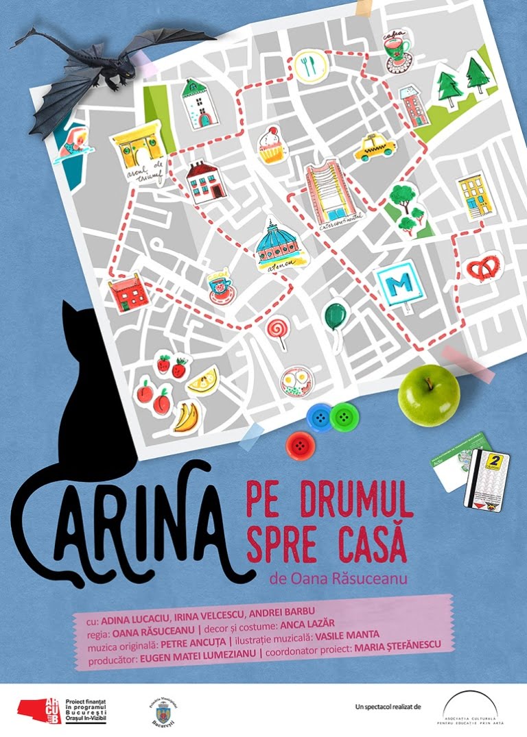 Educație prin teatru în școlile bucureștene Proiectul “Carina pe drumul spre casă” se lansează pe 13 octombrie