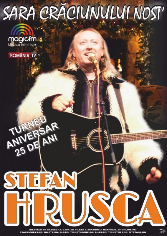 Stefan Hrusca aniverseaza 25 de ani de colinde, prin concerte in peste 25 de orase!