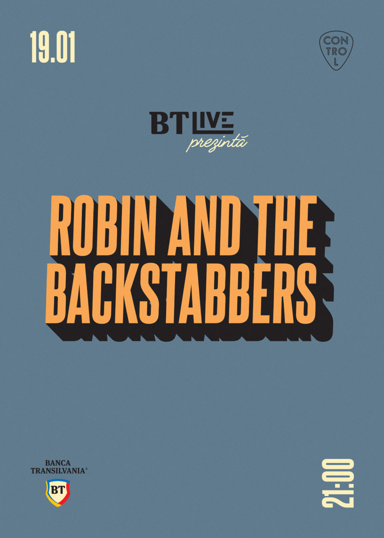 Trupa Robin and the Backstabbers deschide o nouă serie de concerte “powered by Banca Transilvania”