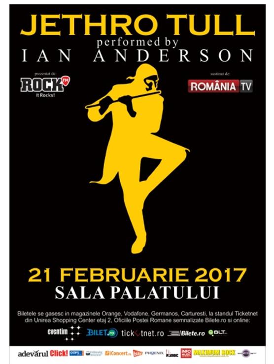 Au mai rămas 2 săptămâni până când Ian Anderson, solistul Jethro Tull, va reveni în Bucureşti!