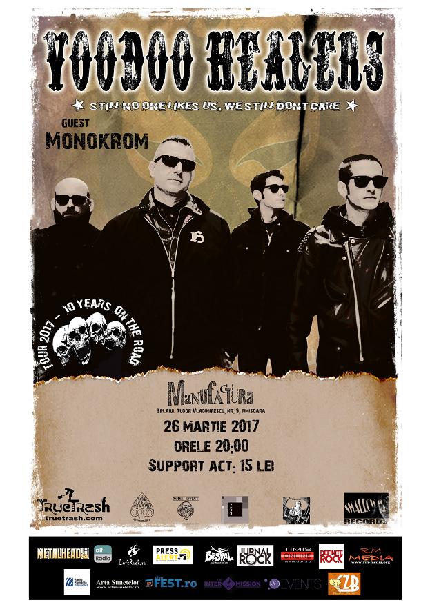 Concert punk cu Voodoo Healers si Monokrom la Timisoara