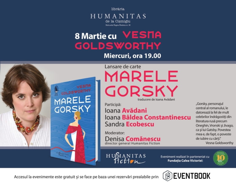 Lansare de carte: “Marele Gorsky” de Vesna Goldsworthy