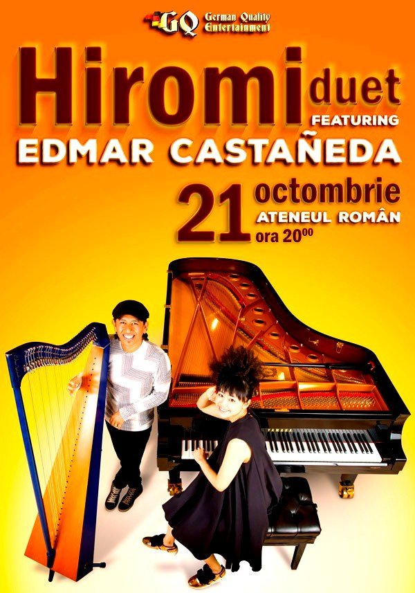 Artistii Hiromi si Edmar Castaneda intr-un experiment neasteptat, la Ateneul Roman