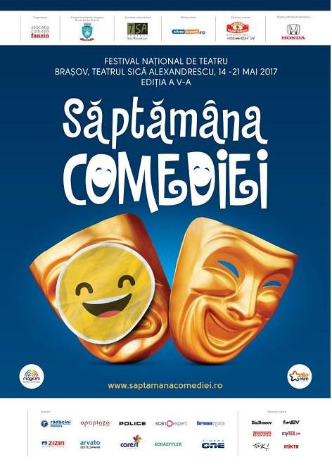 Cele mai iubite spectacole de comedie din țară se joacă la Brașov, la “Săptămâna Comediei”