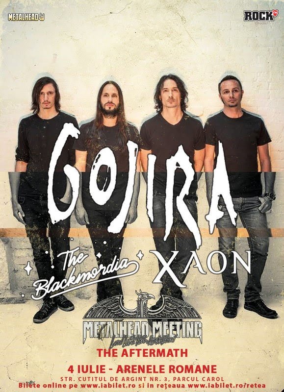 Au fost pus in vanzare biletele pentru concertul Gojira de la Bucuresti