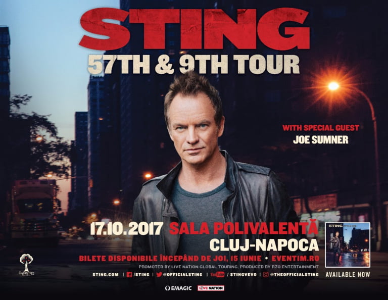 Sting – In concert pentru prima data in Cluj-Napoca