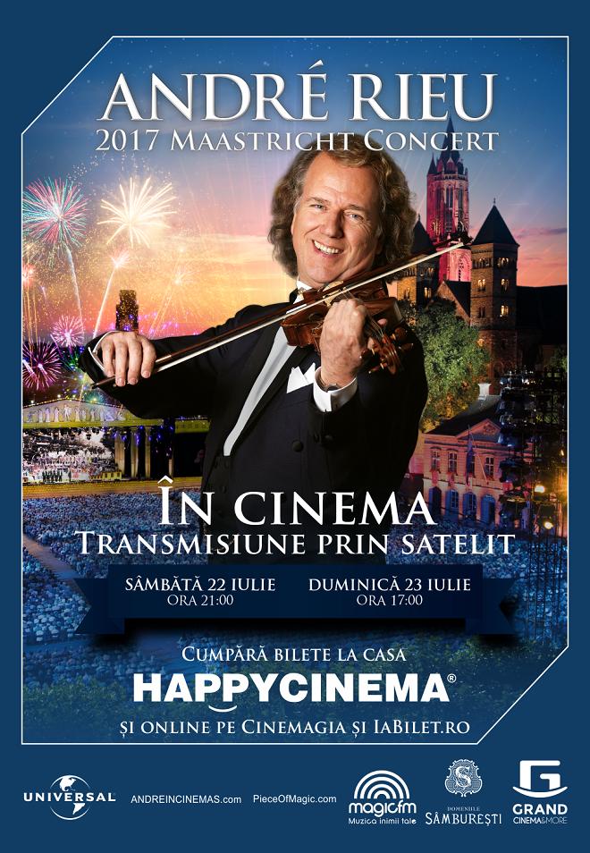 Andre Rieu Live in Maastricht 2017. Transmisiune prin satelit la Happy Cinema București