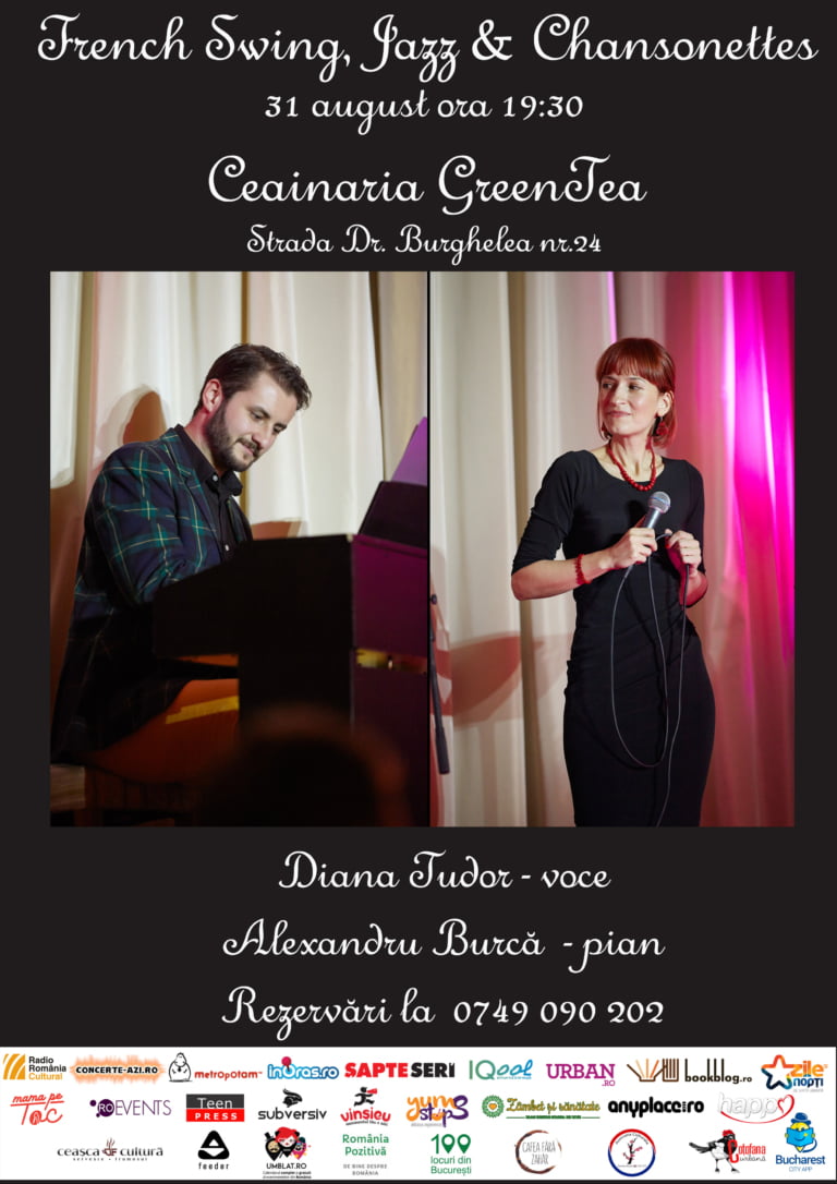 French Swing, Jazz & Chansonettes, pe 31 august, la GreenTea