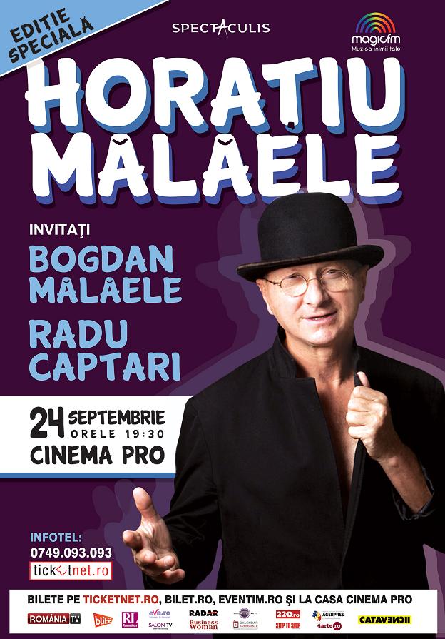 Horatiu Malaele nu poate sta departe de public! Marele actor revine, duminica, pe scena Cinema PRO