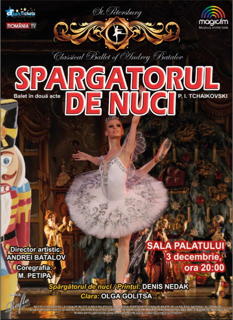 Baletul clasic “Spărgătorul de nuci” revine pe 3 decembrie la Sala Palatului din capitala!