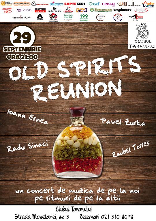 Concert Old Spirits Reunion, pe 29 septembrie, la Clubul Țăranului