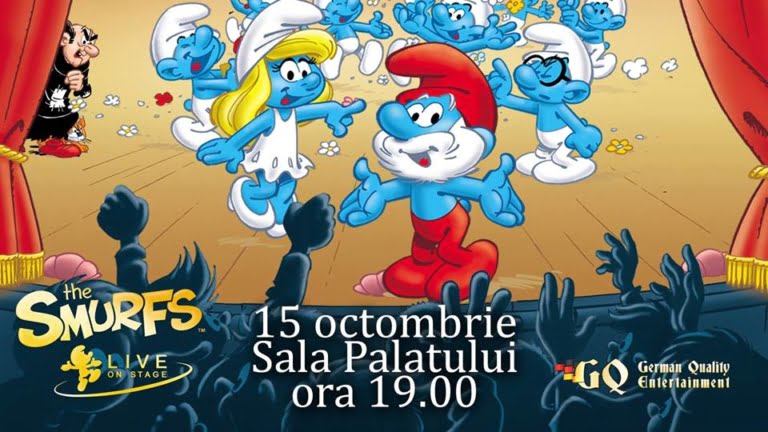 Smurfs Live On Stage, pe 15 Octombrie la Sala Palatului