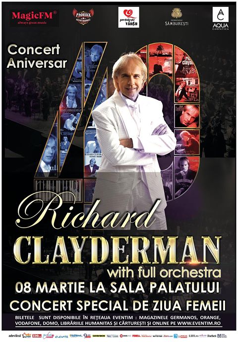 Richard Clayderman and Full Orchestra – Concert Aniversar – 40 de ani de cariera