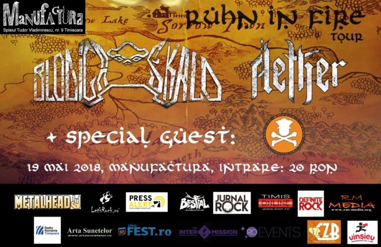 Blodiga Skald si Aether canta la Timisoara in cadrul Turneului romanesc de Folk-Metal