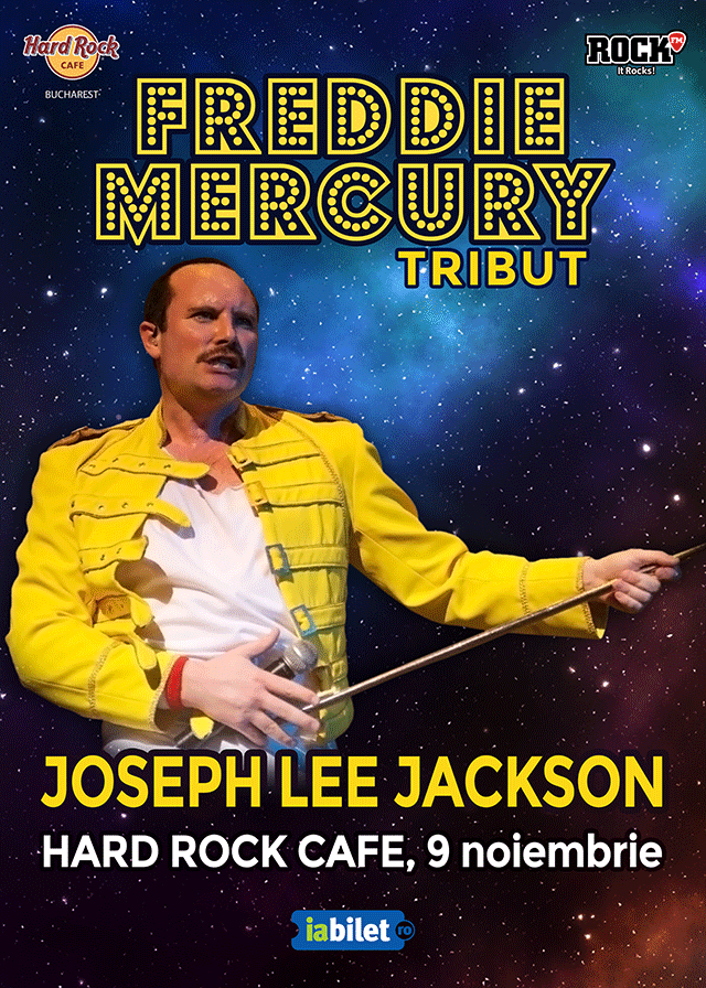 Joseph Lee Jackson sustine un concert tribut Freddie Mercury, pe 9 noiembrie, la Bucuresti