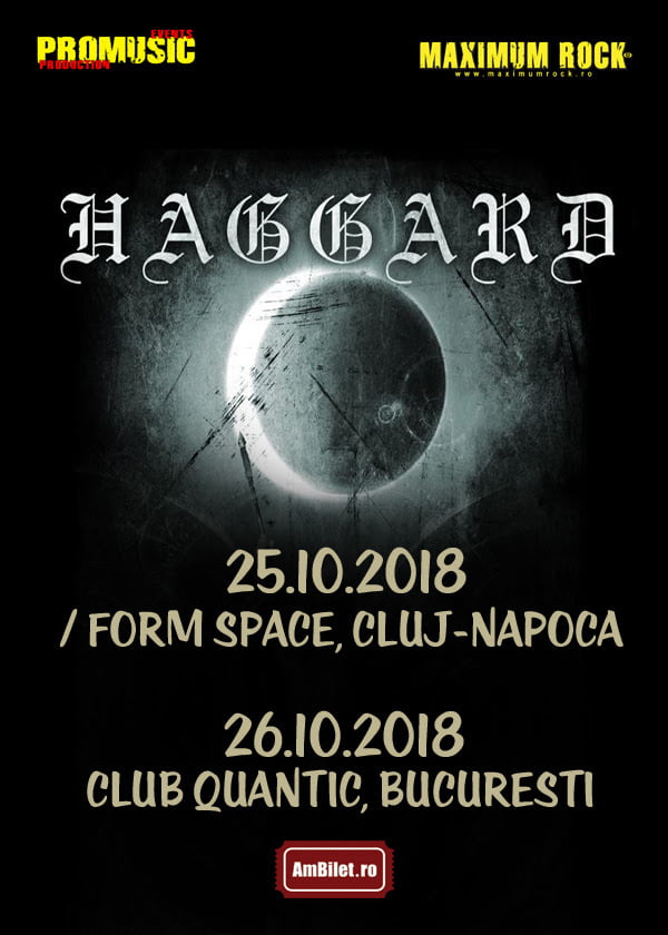 Haggard anunță două concerte în România