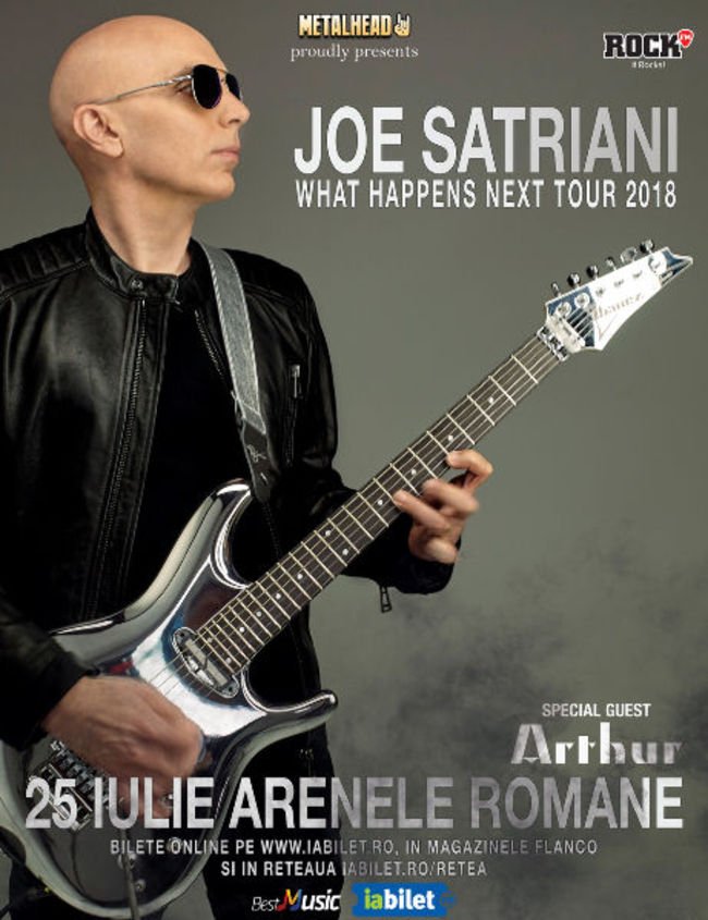 Joe Satriani la Arenele Romane, un geniu , o chitara