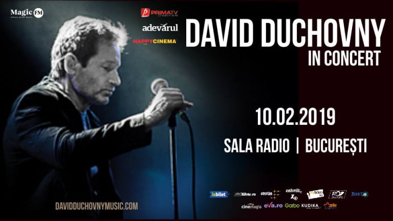 David Duchovny, concert la Sala Radio, muzica unui actor fara varsta