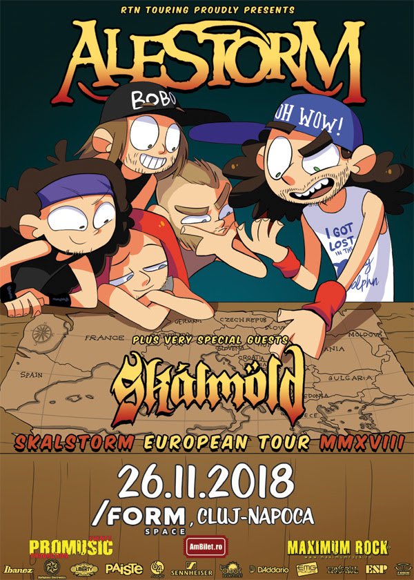 Alestorm și Skálmöld în concert la Cluj-Napoca