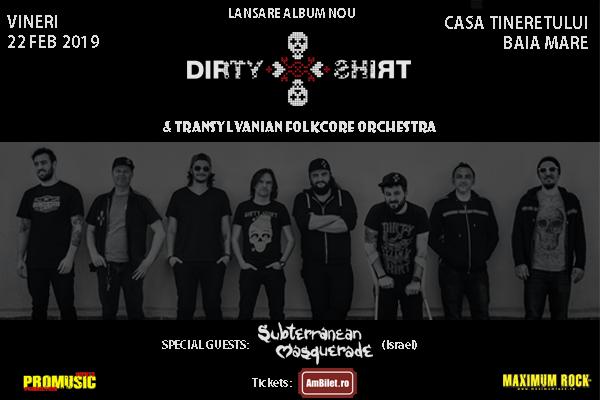 Dirty Shirt lansează noul album în Baia Mare, într-un concert special