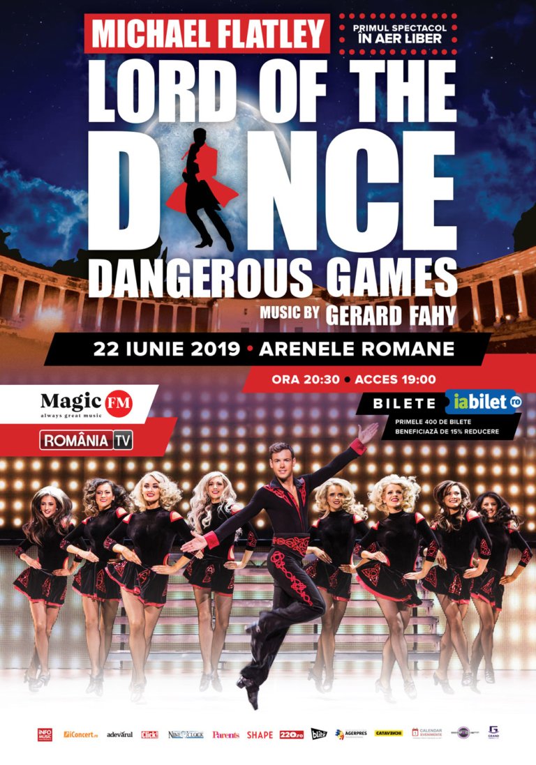 Bilete suplimentate pentru  spectacolul dansatorilor irlandezi  LORD OF THE DANCE – ”DANGEROUS GAMES”