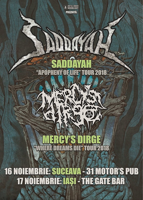 Weekend death metal cu  Saddayah si Mercy’s Dirge la Suceava si la Iasi