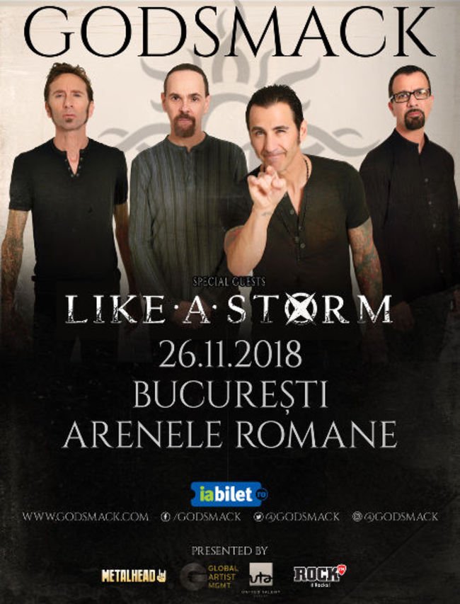 Like a Storm deschid showul Godsmack de la Bucuresti!