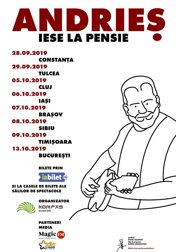 Andries este greu de pensionat! Doua categorii de bilete pentru concertul din Bucuresti sunt SOLD OUT!