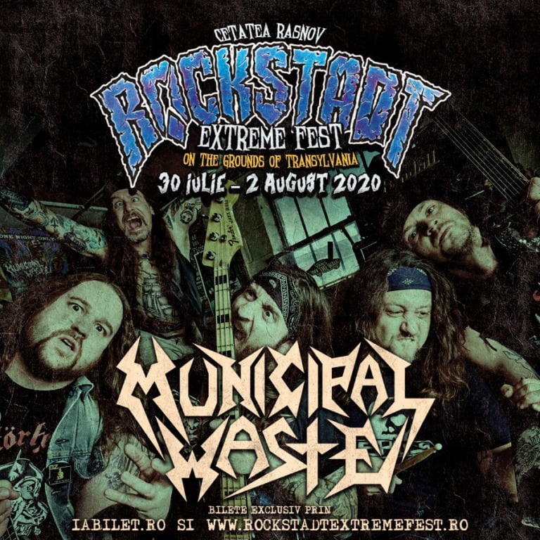 Municipal Waste pentru prima data in Romania  la Rockstadt Extreme Fest 2020