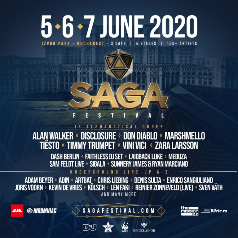 Un nou val de vedete ale scenei muzicale internaționale completează line-up-ul de excepție al SAGA Festival!   SAGA Festival anunță lansarea unui parteneriat cu WWF