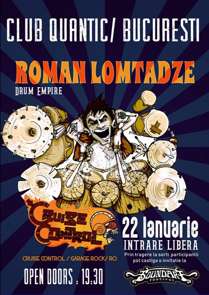 Warm-Up Party SoundArt Festival cu Roman Lomtadze Drum Empire / Cruise Control