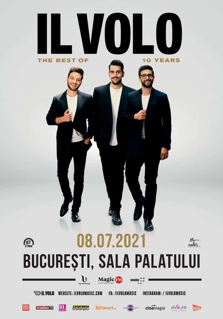 CONCERTUL TRUPEI IL VOLO SE AMÂNĂ PENTRU VARA ANULUI VIITOR  Concertul va avea loc pe 8 iulie 2021, la Sala Palatului