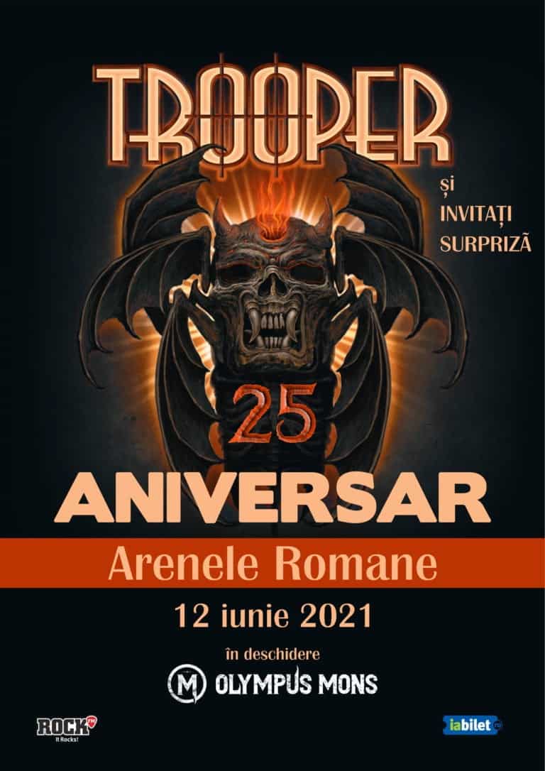 Cristian Hrubarueste invitat în cadrul concertului aniversar TROOPER25 de la Arenele Romane