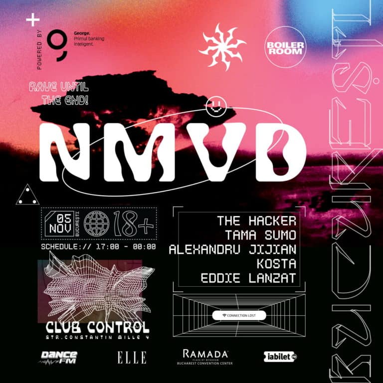 NMVD X Boiler Room la Club Control pe 5 noiembrie Cu The Hacker, Tama Sumo, Alexandru Jijian, Kosta și Eddie Lanzat