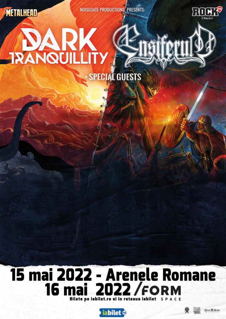 Dark Tranquillity si Ensiferum canta la Bucuresti si Cluj-Napoca in 2022