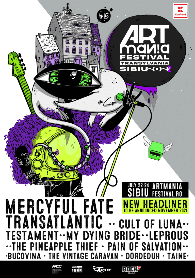 Legendara trupă Mercyful Fate vine la ARTmania Festival 2022 împreună cu Pain of Salvation, Leprous și Dordeduh