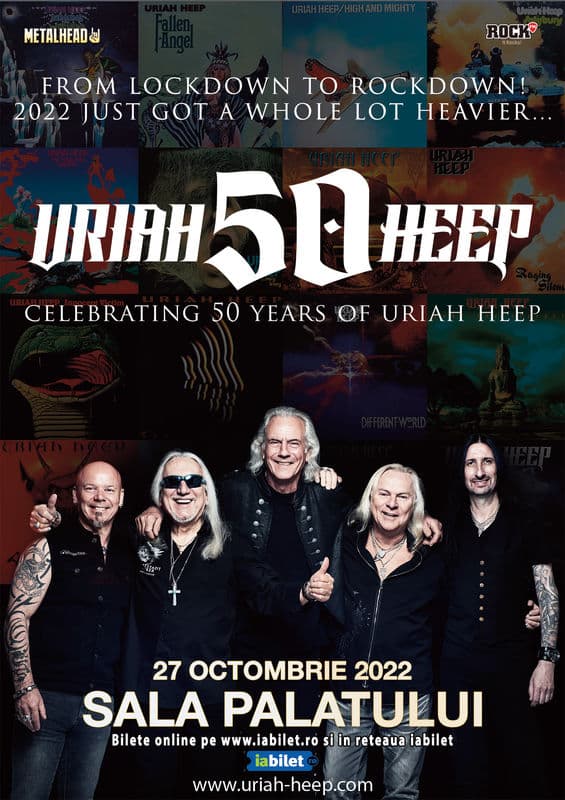 URIAH HEEP – 50 de ani de muzica rock la Bucuresti