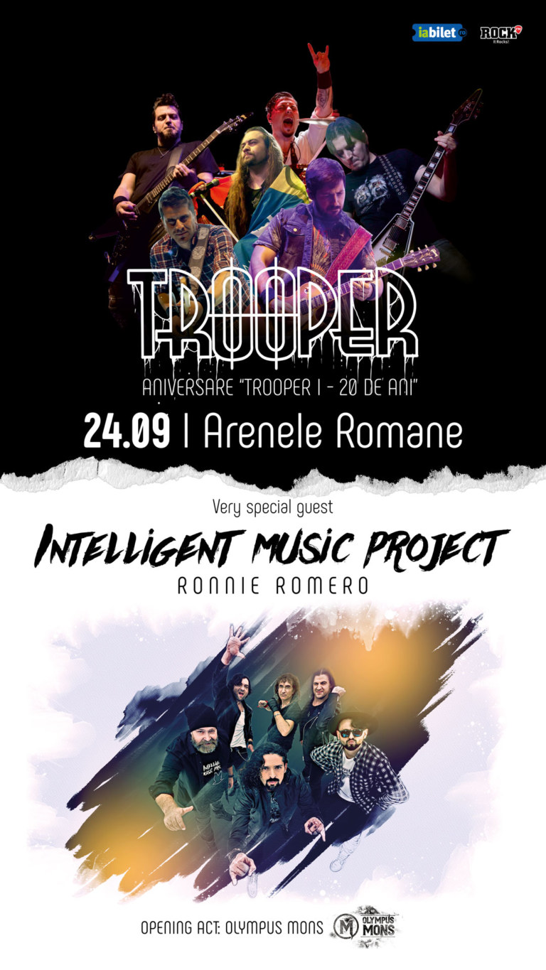 Reguli de acces si program concert TROOPER/INTELLIGENT MUSIC PROJECT/OLYMPUS MONS