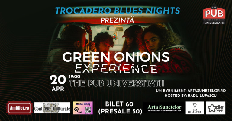 Green Onions Experience lansează albumul de debut „Troubled Minds” pe 20 aprilie în cadrul Trocadero Blues Nights