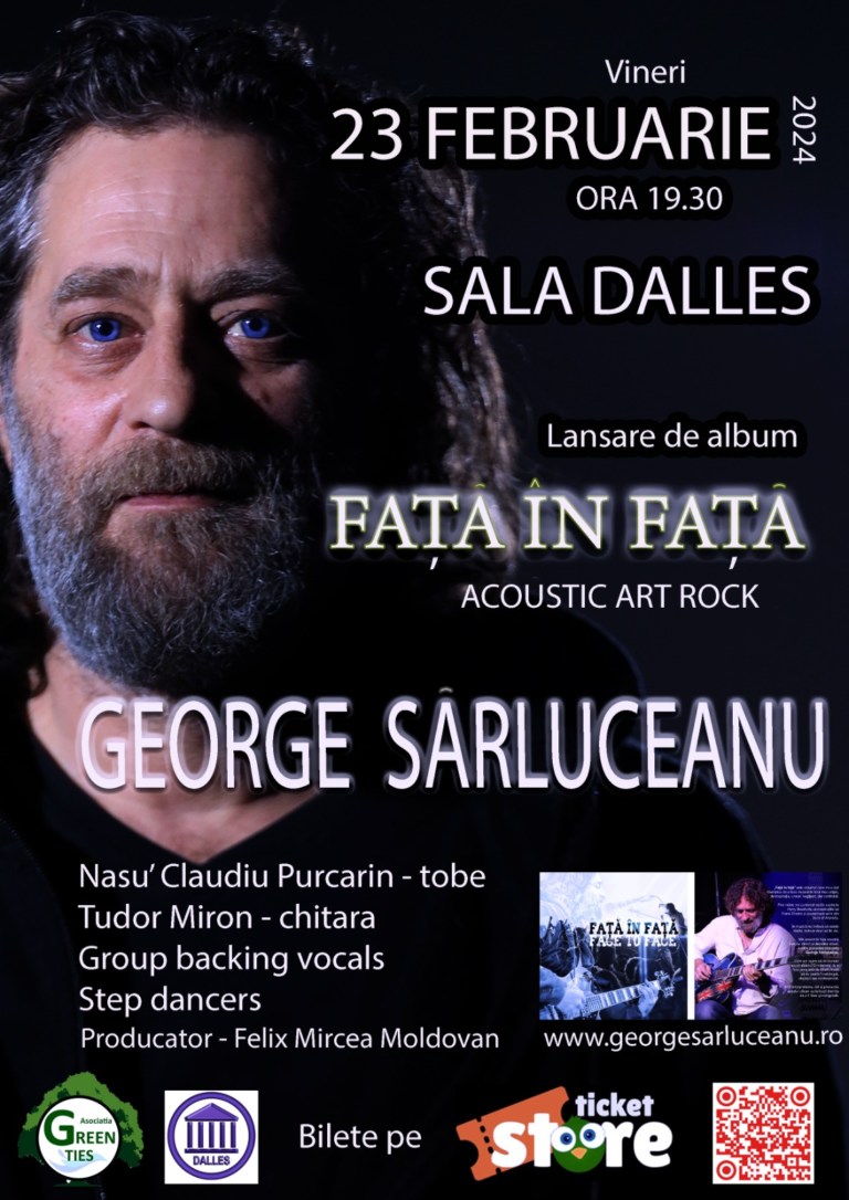 George Sărluceanu de la Green Ties lansează albumul “Faţă în faţă” pe 23 februarie la Sala Dalles