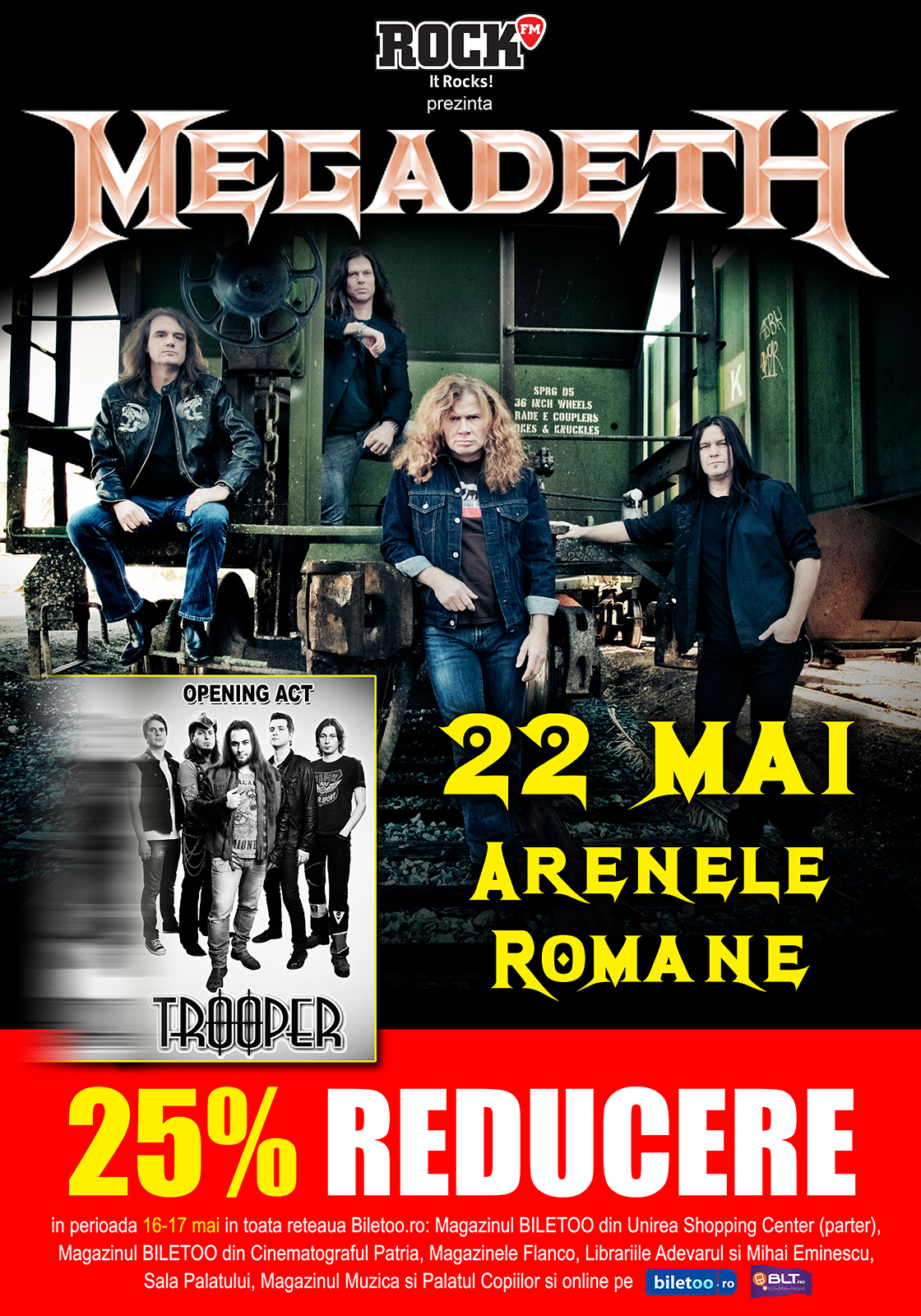 Afis promotie Megadeth