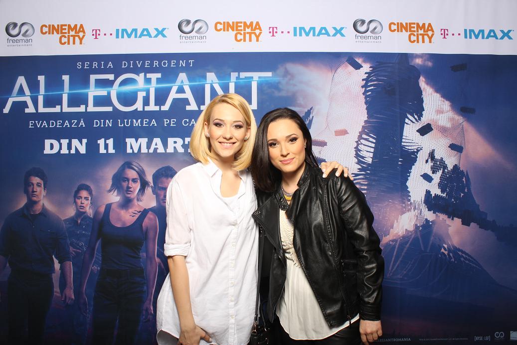 Camelia Baltoi si Oana Zamfir avanpremiera Allegiant IMAX Freeman Entertainment