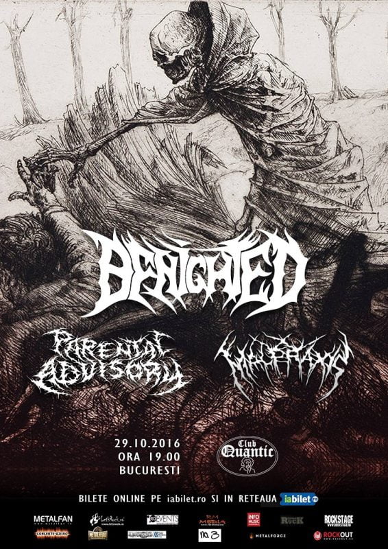 Benighted live la Bucuresti